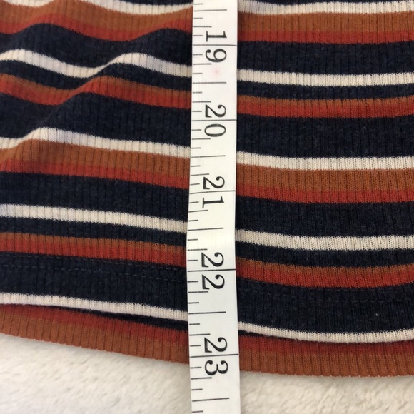 Madewell Fine Ribbed Striped Turtleneck, S - Picture 10 of 10